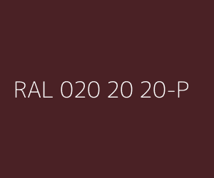 Color RAL 020 20 20-P 