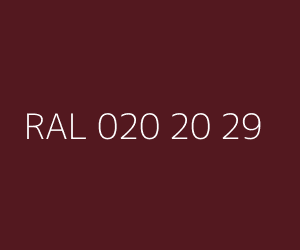 Color RAL 020 20 29 