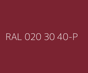 Color RAL 020 30 40-P 