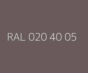 Color RAL 020 40 05 