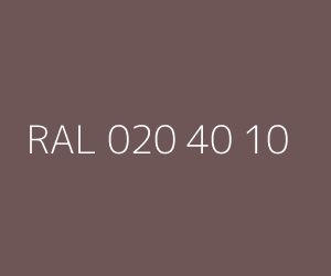 Color RAL 020 40 10 