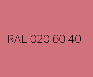 Color RAL 020 60 40 
