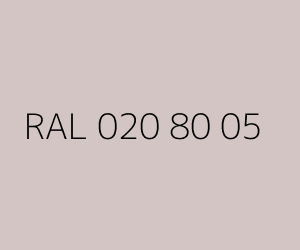 Color RAL 020 80 05 