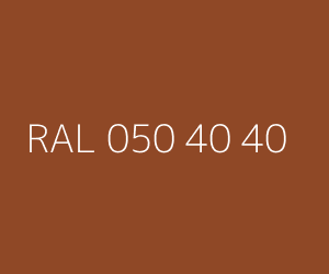 Color RAL 050 40 40 