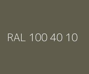 Color RAL 100 40 10 