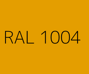 Color RAL 1004 GOLDEN YELLOW