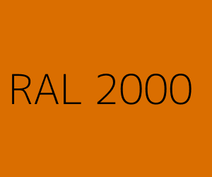 Color RAL 2000 YELLOW ORANGE