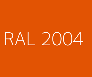 Color RAL 2004 PURE ORANGE