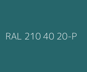 Color RAL 210 40 20-P 