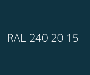 Color RAL 240 20 15 