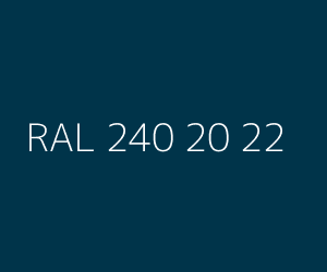 Color RAL 240 20 22 
