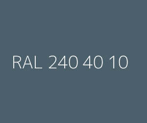 Color RAL 240 40 10 