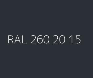 Color RAL 260 20 15 