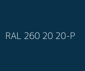 Color RAL 260 20 20-P 