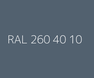 Color RAL 260 40 10 