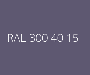 Color RAL 300 40 15 