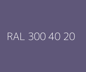 Color RAL 300 40 20 