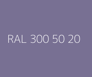 Color RAL 300 50 20 