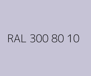Color RAL 300 80 10 