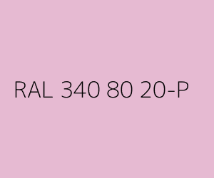 Color RAL 340 80 20-P 