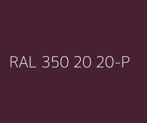 Color RAL 350 20 20-P 