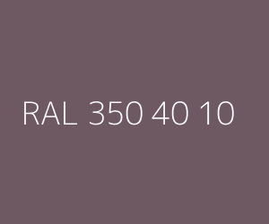 Color RAL 350 40 10 