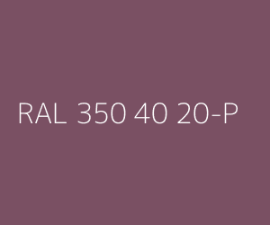 Color RAL 350 40 20-P 
