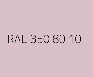 Color RAL 350 80 10 
