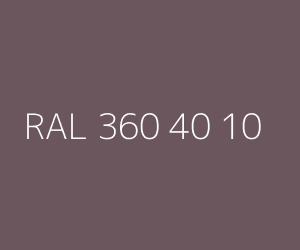 Color RAL 360 40 10 
