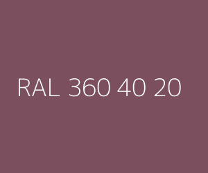 Color RAL 360 40 20 