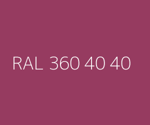 Color RAL 360 40 40 