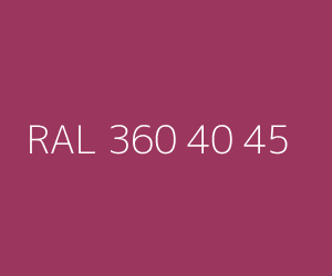 Color RAL 360 40 45 
