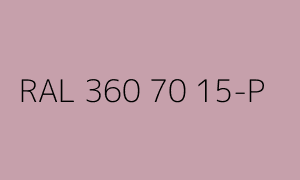 Color RAL 360 70 15-P