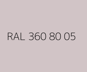 Color RAL 360 80 05 