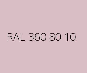 Color RAL 360 80 10 