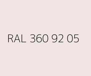 Color RAL 360 92 05 