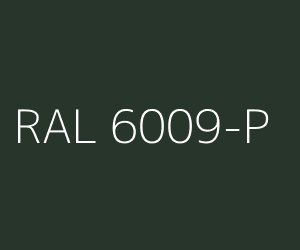 Color RAL 6009-P FIR GREEN