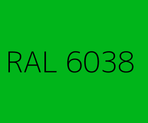 Color RAL 6038 LUMINOUS GREEN