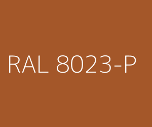 Color RAL 8023-P ORANGE BROWN