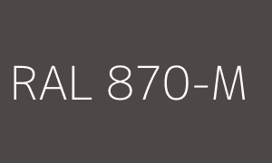 Color RAL 870-M
