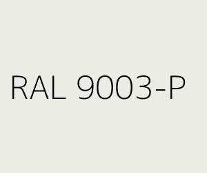 Color RAL 9003-P SIGNAL WHITE